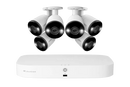 Lorex Fusion 4K 16-Camera Capable (8 Wired + 8 Wi-Fi) 2TB NVR System with Bullet Cameras Featuring Smart Deterrence and 2-Way Audio