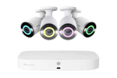 Lorex Fusion 4K 16 Camera Capable (8 Wired and 8 Wi-Fi) 2TB Wired NVR System with Bullet Cameras Featuring Smart Security Lighting