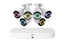 Lorex Fusion 4K 16 Camera Capable (8 Wired and 8 Wi-Fi) 2TB Wired NVR System with Bullet Cameras Featuring Smart Security Lighting