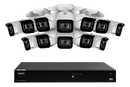 Lorex Fusion 4K (16 Camera Capable) 4TB Wired NVR System with IP Bullet Cameras
