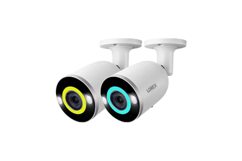 Lorex E896AB 4K IP Wired Bullet Security Camera with Smart Security Lighting and Smart Motion Detection