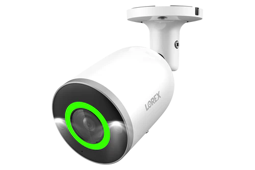 Lorex E896AB 4K IP Wired Bullet Security Camera with Smart Security Lighting and Smart Motion Detection