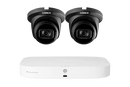 Lorex 4K 16-Camera Capable (8 Wired + 8 Fusion Wi-Fi) 2TB Wired NVR System with IP Dome Cameras featuring Listen-In Audio