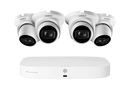 Lorex 4K 16-Camera Capable (8 Wired + 8 Fusion Wi-Fi) 2TB Wired NVR System with IP Dome Cameras featuring Listen-In Audio