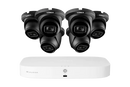 Lorex 4K 16-Camera Capable (8 Wired + 8 Fusion Wi-Fi) 2TB Wired NVR System with IP Dome Cameras featuring Listen-In Audio