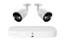 Lorex Fusion 4K 16-Camera Capable (8 Wired + 8 Wi-Fi) 2TB NVR System with Bullet Cameras Featuring Smart Deterrence and 2-Way Audio