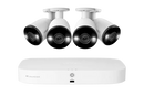 Lorex Fusion 4K 16-Camera Capable (8 Wired + 8 Wi-Fi) 2TB NVR System with Bullet Cameras Featuring Smart Deterrence and 2-Way Audio