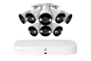 Lorex Fusion 4K 16-Camera Capable (8 Wired + 8 Wi-Fi) 2TB NVR System with Bullet Cameras Featuring Smart Deterrence and 2-Way Audio