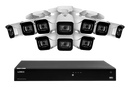 Lorex Fusion 4K (16 Camera Capable) 4TB Wired NVR System with IP Bullet Cameras
