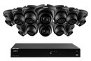 Lorex 4K 16-Camera Capable (Wired or Fusion Wi-Fi) 4TB Wired NVR System with IP Dome Cameras featuring Listen-In Audio