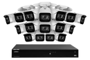 Lorex Fusion 4K (16 Camera Capable) 4TB Wired NVR System with IP Bullet Cameras