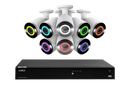 Lorex Fusion 4K (16 Camera Capable) 4TB Wired NVR System with 8 Bullet Camera Featuring Smart Security Lighting and 2-Way Audio