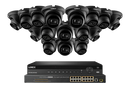 Lorex 4K 32-Camera Capable 8TB Wired NVR System with IP Dome Cameras featuring Listen-In Audio