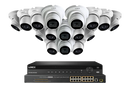 Lorex 4K 32-Camera Capable 8TB Wired NVR System with IP Dome Cameras featuring Listen-In Audio