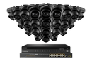 Lorex 4K 32-Camera Capable 8TB Wired NVR System with IP Dome Cameras featuring Listen-In Audio