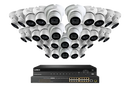 Lorex 4K 32-Camera Capable 8TB Wired NVR System with IP Dome Cameras featuring Listen-In Audio
