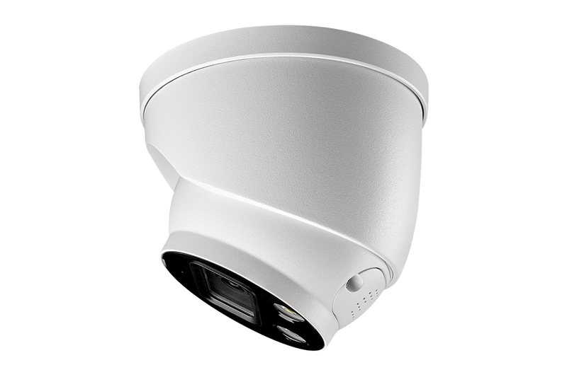 Lorex E893DD 4K 8MP Smart Deterrence Dome Camera w/Strobe and 2-Way Audio