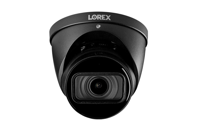 Lorex LNE9282B 8MP 4K 4X Motorized Vari-Focal Dome Camera, Real-Time 30FPS Recording and Smart Motion Detection w/ Built in Mic